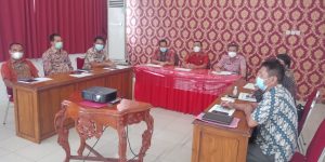 Secara Virtual Sekda Landak Saksikan Penyerahan Hasil Evaluasi SAKIP RB