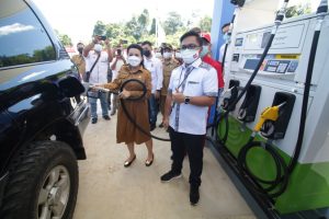 Bupati Landak Resmikan Tiga SPBU Satu Harga di Kuala Behe