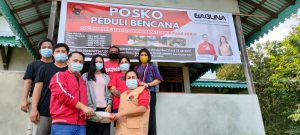 Peduli Banjir Kapuas Hulu, Baguna PDI Perjuangan Kalbar Serahkan Bantuan 3 Ton Beras