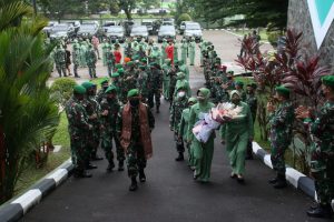 Kodam XII/Tanjungpura Gelar Tradisi Penyambutan Kasdam Baru