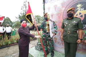 Bupati Landak Hadiri HUT ke-24 Yon Armed 16/Komposit