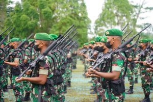 Jelang Kunker RI 1, Danrem 121/Abw Pimpin Apel Gelar Pasukan