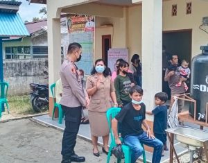 Kapolsek Menjalin Bantu Sukseskan Percepatan Vaksinasi