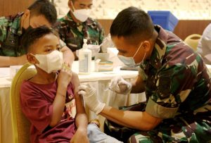 Pangdam XII/Tpr Bersama Forkopimda Tinjau Vaksinasi di Kubu Raya