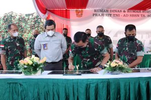 Pangdam XII/Tpr Ikuti Peresmian Pembangunan Rumah SBSN