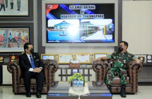 Pangdam XII/Tpr Terima Kunjungan Konsul Malaysia