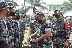 Asops Kasad dan Kasdam XII/Tpr Cek Kesiapan Yonif 645/Gty