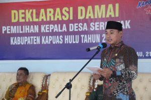 Deklarasi Damai Pilkades Serentak, Wahyudi Sampaikan Pesan Damai