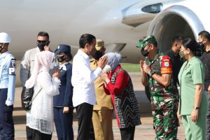 Pangdam XII/Tpr Sambut Kedatangan Presiden ke Kalbar