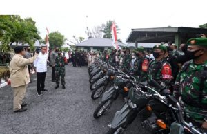 Jokowi Tinjau Penyerahan Motor, Prabowo : Ini Bagian Dari Arahan Presiden