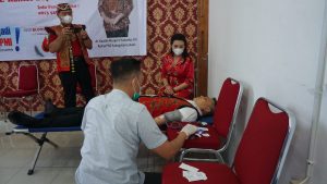 Perayaan HUT 23 Pemda Landak, PMI Landak Gelar Donor Darah