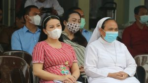 Peresmian Lanjutan Pembangunan Gereja Salib Suci, Karolin : Pembangunan Terhambat Pandemi COVID-19