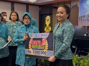 Desa Lebak Masuk Tiga Besar Lomba PKK Kategori PHBS