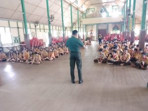 Kasdim 1206/Psb, Berikan Materi Bela Negara di SMA Karya Budi