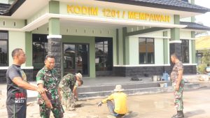 Kodim 1201/Mph Gelar Bersih-Bersih Pangkalan
