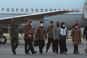 Pangdam XII/Tpr Sambut Kedatangan Wapres di Bandara Supadio Pontianak