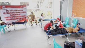 Perkuat Misi Kemanusiaan, PMI Landak dan Unika Hippo Gelar Donor Darah