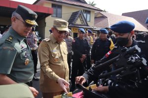 Kasdam XII/Tpr Hadiri Apel Gelar Pasukan Operasi Lilin Kapuas 2022