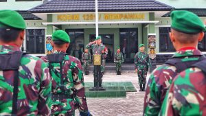 Awali Tahun 2023, Prajurit Kodim 1201/Mph Laksanakan Upacara Bendera