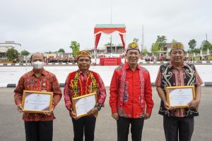 Sekda Landak Pimpin Upacara Harjad Pemprov Kalbar Ke-66