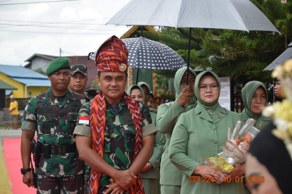 Dandim 1201/Mph Sambut Kunker Perdana Danrem 121/Abw