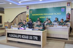 Aspers Kasdam XII/Tpr Pimpin Rakernis Bidang Personel Tahun 2023