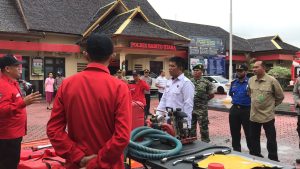 Pasiterdim 1013/Mtw Hadiri Pengecekan Sarpras Hadapi Karhutla
