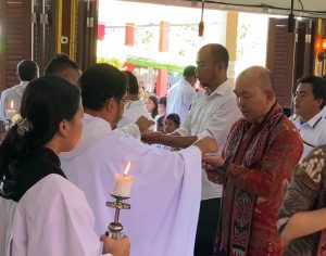 Samuel Hadiri HUT ke-6 Nama Pelindung Paroki Santo Yusuf Karangan