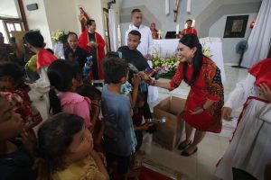 Perayaan 11 Tahun Paroki Pakumbang, Karolin Ajak Umat Kompak Mengembangkan Gereja