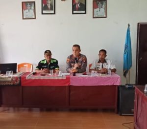 Cegah Karhutla, Kapolsek Batang Tarang Jalin Gelar Pertemuan Bersama Forkopincam Balai