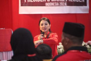 Rakercab PDI P Sambas, Karolin : Sambas Tegak Lurus Menangkan Ganjar Mahfud