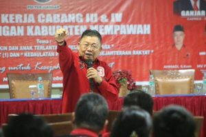 Rakercab PDIP Mempawah, Cornelis : Menangkan PDI P di Mempawah
