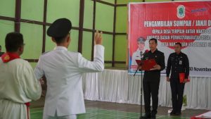 Lantik Kades Perujuk, Sis Harapan Kades Gunakan Anggaran Tepat Sasaran