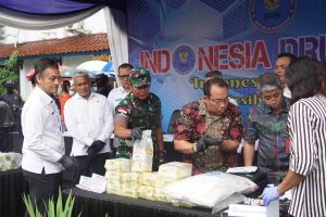 Pangdam XII/Tpr Hadiri Pemusnahan Barang Bukti Narkoba di BNN RI