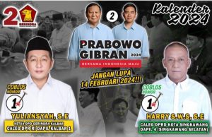 Caleg Dapil Singkawang Selatan, Harry SWS : Pasangan Prabowo – Gibran Pasti Menang