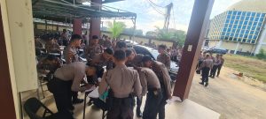 Jelang 14 Februari, Personel dan BKO Pengamanan TPS Periksa Kesehatan 