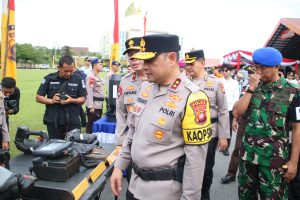 Polda Kalbar Gelar Pasukan Sebagai Wujud Kesiapan Operasi Ketupat 2024