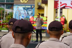 Wakapolres Singkawang Pimpin Apel Latja Siswa Diktukba 