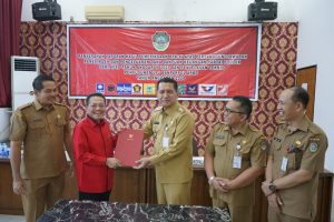 Gutmen Hadiri Penyerahan Hasil Pemeriksaan BPK RI Atas Banparpol 2023