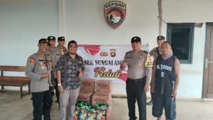 Polsek Sungai Ambawang Salurkan Bantuan ke Yayasan Gepsan 