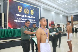 Pangdam XII/Tpr Pimpin Langsung Sidang Tingkat Panda Calon Taruna Akademi TNI 