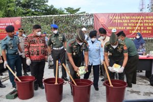 Sabu Seberat 21,028 Kg Dimusnahkan di Otmil II-06 Pontianak