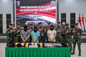 Prajurit Kodam Tanjungpura Gagalkan Penyelundupan 6,4 Kilogram Sabu