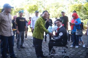 Mohd Zaini Sambut Kedatangan 2 Atlet Difabel Asal Kapuas Hulu 