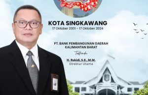 Harjad Kota Singkawang ke 23, Ini Harapan Rokidi Dirut Bank Kalbar 