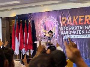 Pasangan KREN Hadiri Rakerda Nasdem Landak, Syarif Amin : Ini Alasan Nasdem Usung Pasangan Karolin-Erani