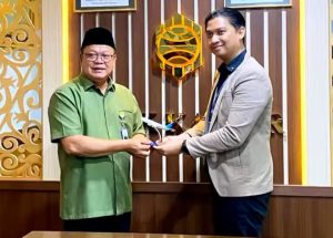 Sinergi Membangun Negeri, Dirut Bank Kalbar Terima Kunjungan Garuda Indonesia Pontianak 