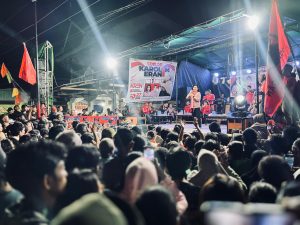 Kampanye di Sebadu, Karolin : 40 Persen Anggaran Kita, Untuk Pembangunan Jalan dan Jembatan