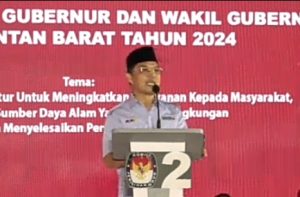 Didebat Kedua Cagub dan Cawagub Kalbar, Norsan : Jika Ketersediaan Sembako Aman Maka Inflasi Dapat Terkendali 