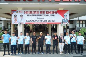Peringatan HAKORDIA 2024, Kejari Blitar Bersama Pemkot Blitar Sosialisasi Anti Korupsi